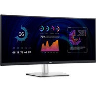 DELL Monitor 34" (3440x1440) P3424WE WQHD IPS zakrivljeni 21:9 60Hz 5ms HDMI DP USB-Hub VESA Black/Silver